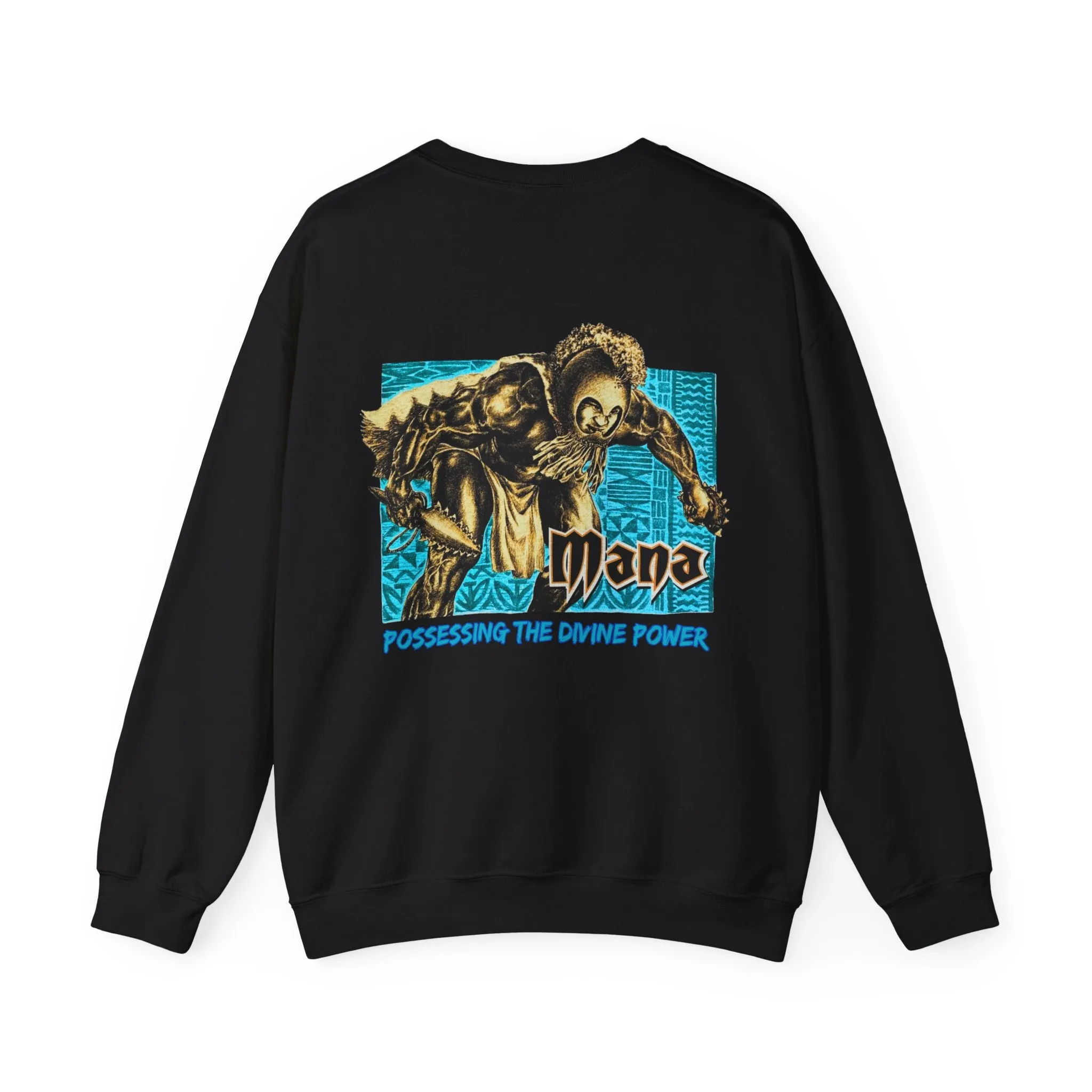 Hawaiian Strength Mana Possessing the Divine Power Vintage Design 90s New Print Unisex Heavy Blend™ Crewneck Sweatshirt