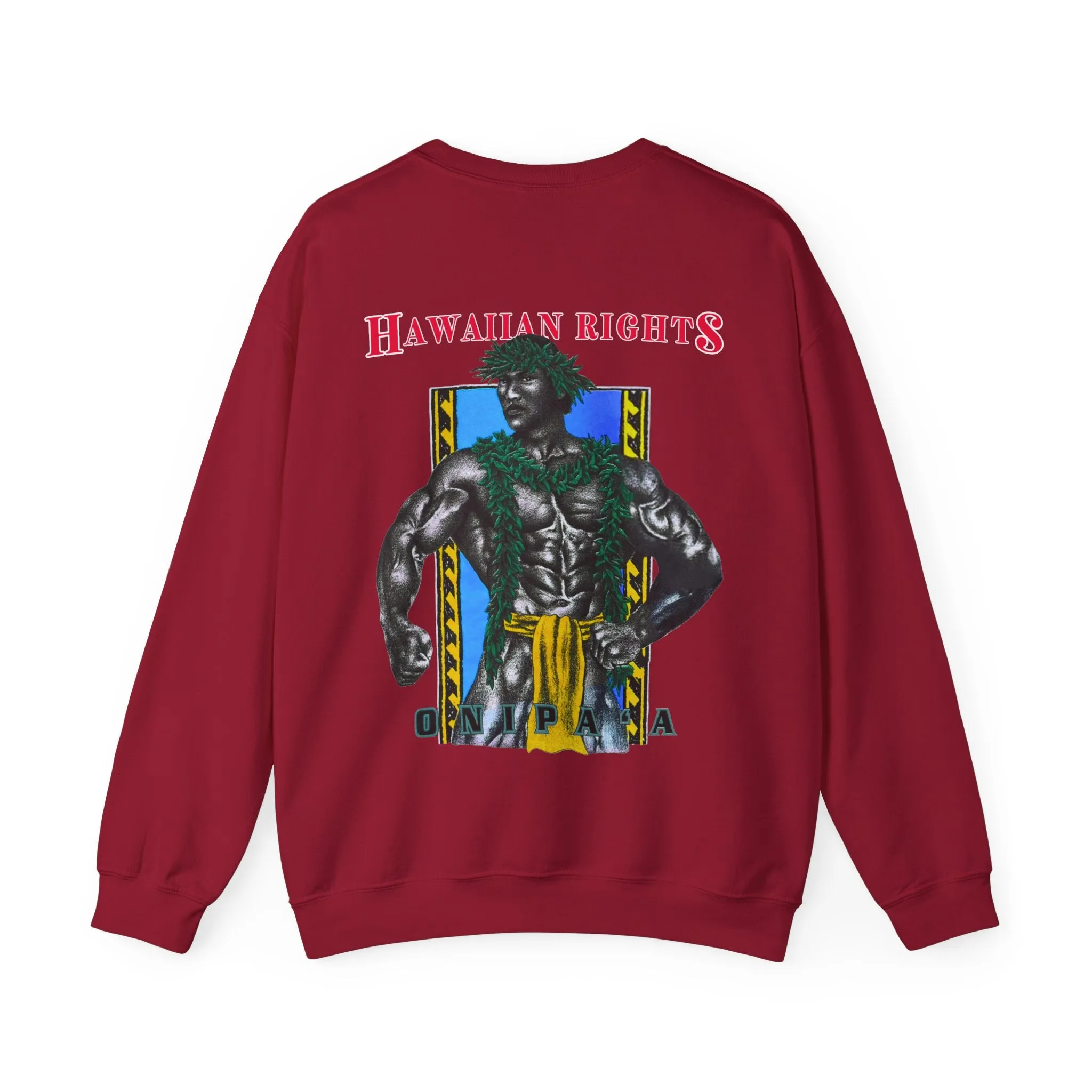 Hawaiian Strength Onipa’a Hawaiian Rights Vintage Design 90s New Print Unisex Heavy Blend™ Crewneck Sweatshirt