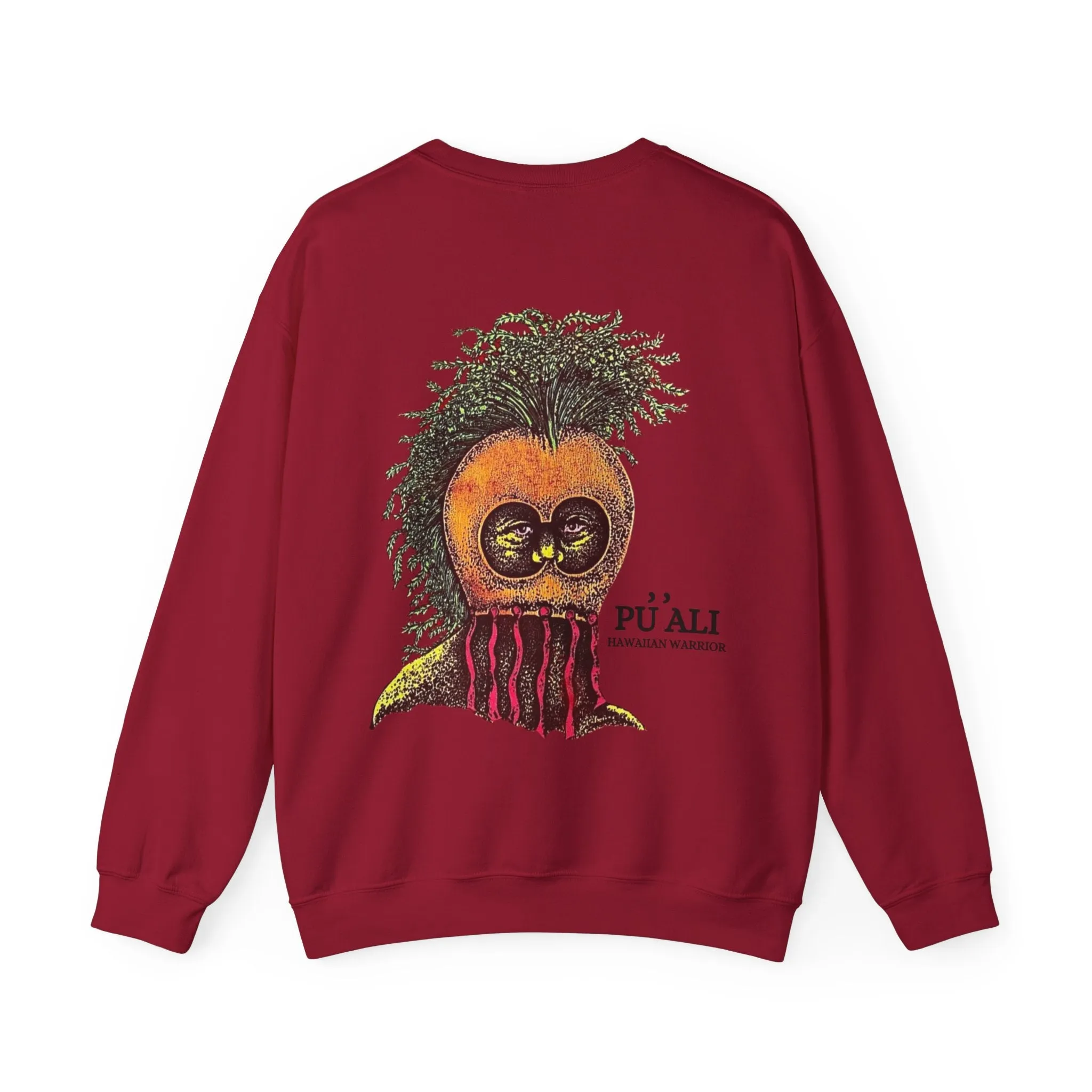 Hawaiian Strength Pu'ali Hawaiian Warrior Vintage Design 90s New Print Unisex Heavy Blend™ Crewneck Sweatshirt