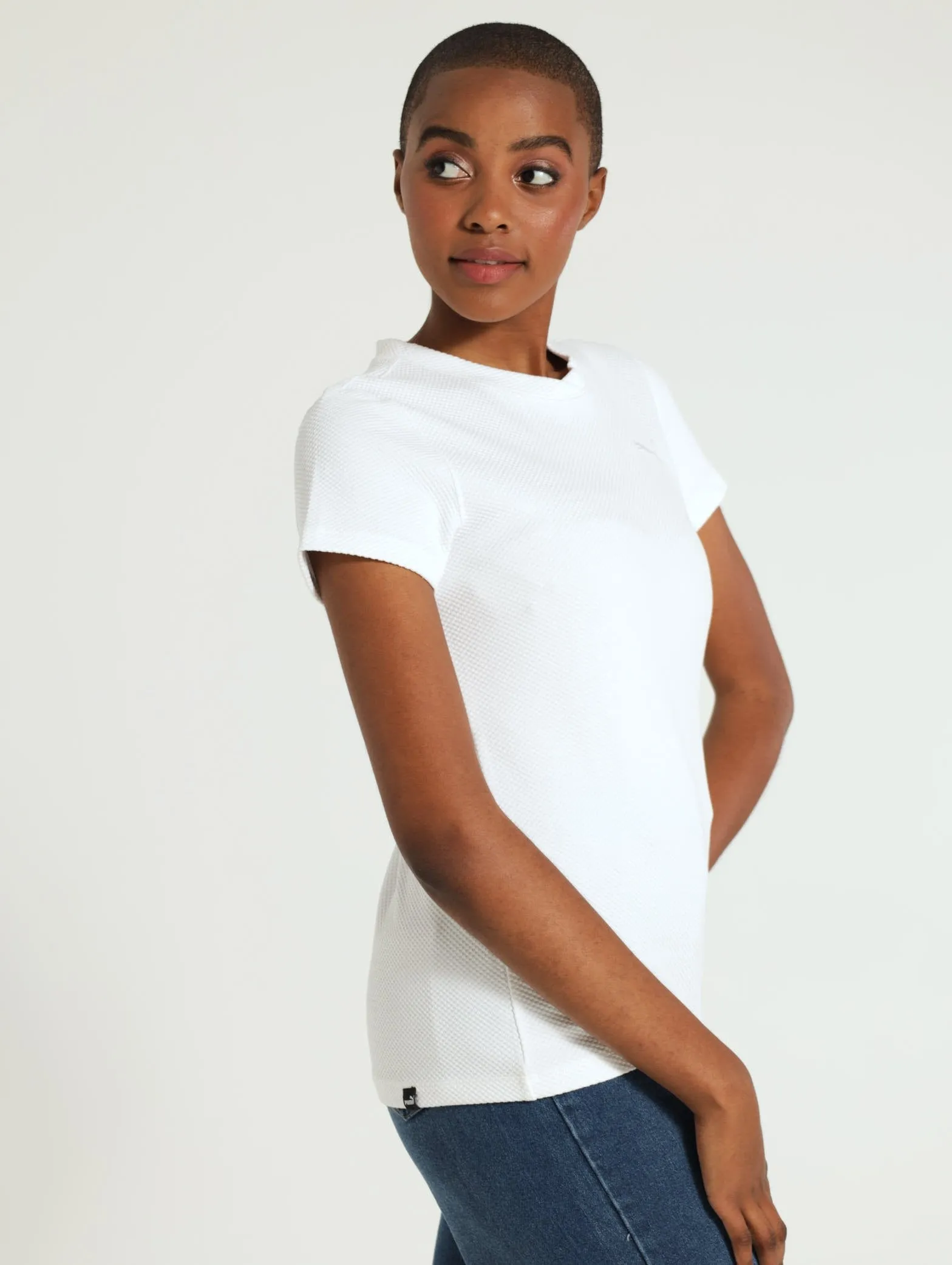 Her Structured Tee - White