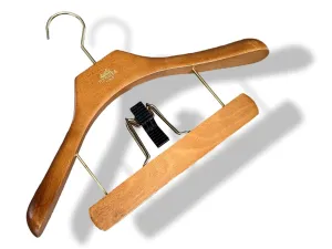 HERMES Wooden Clothing/Skirt/Trouser Clip Hanger
