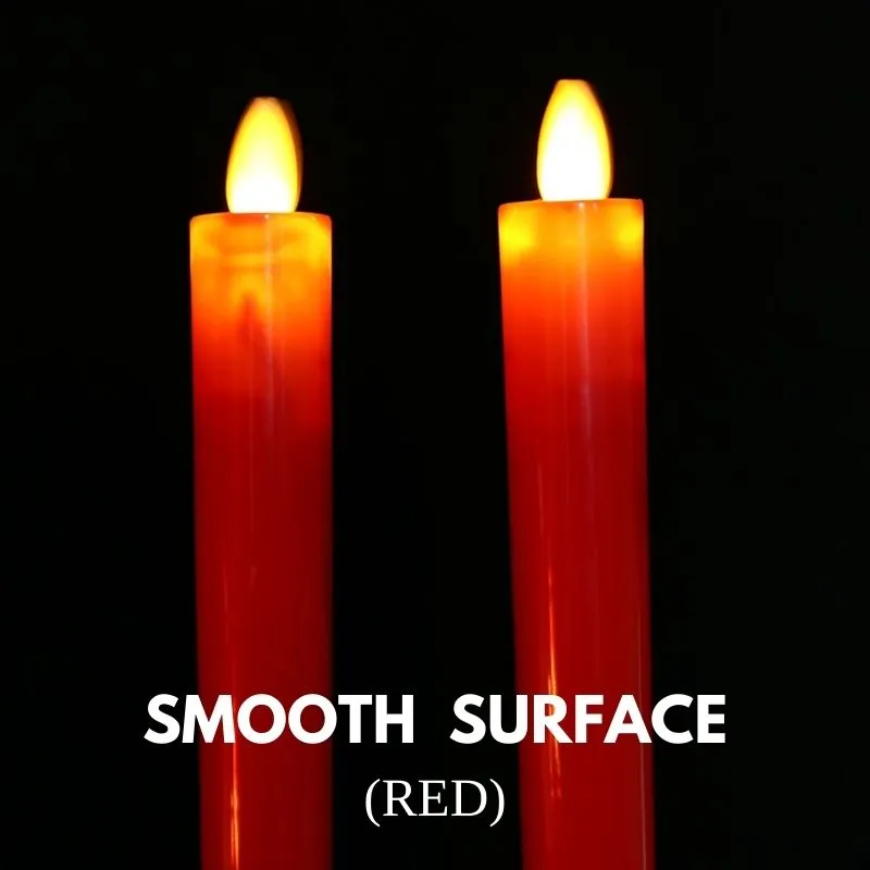 Homlly 3D LED Flickering Flame Slim Tall Candles (22cm)
