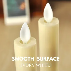 Homlly 3D LED Flickering Flame Slim Tall Candles (22cm)