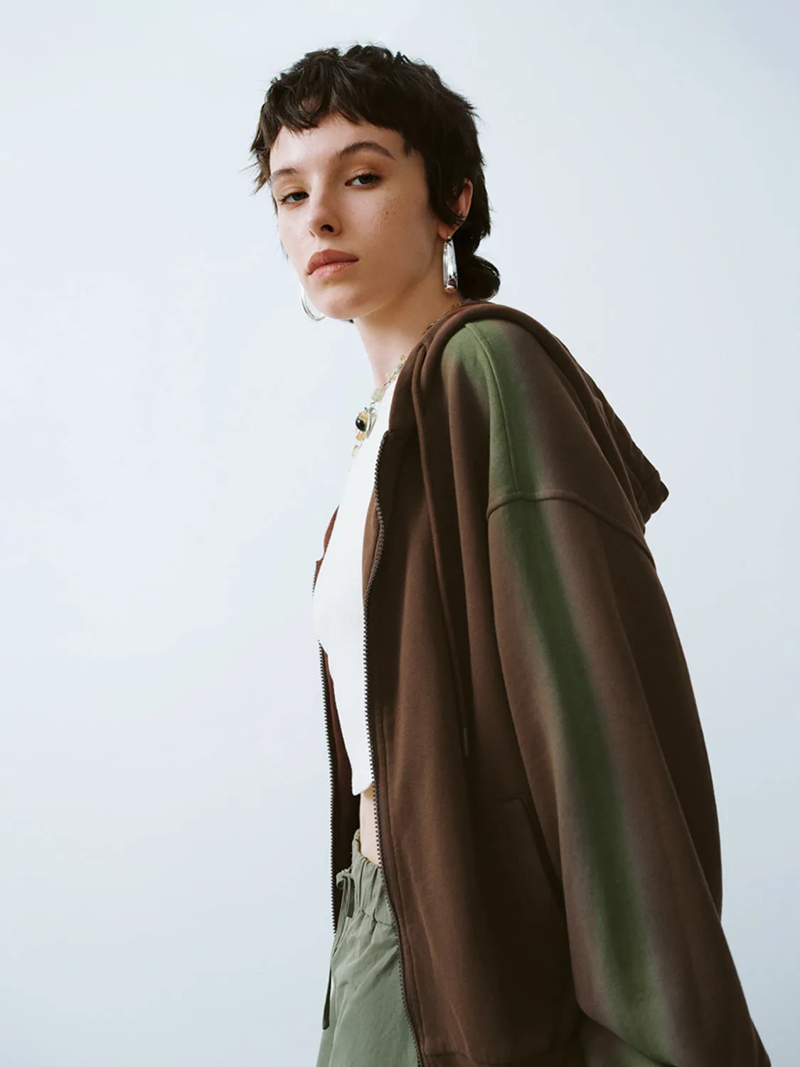 Hoodie Mid-Length Jackets