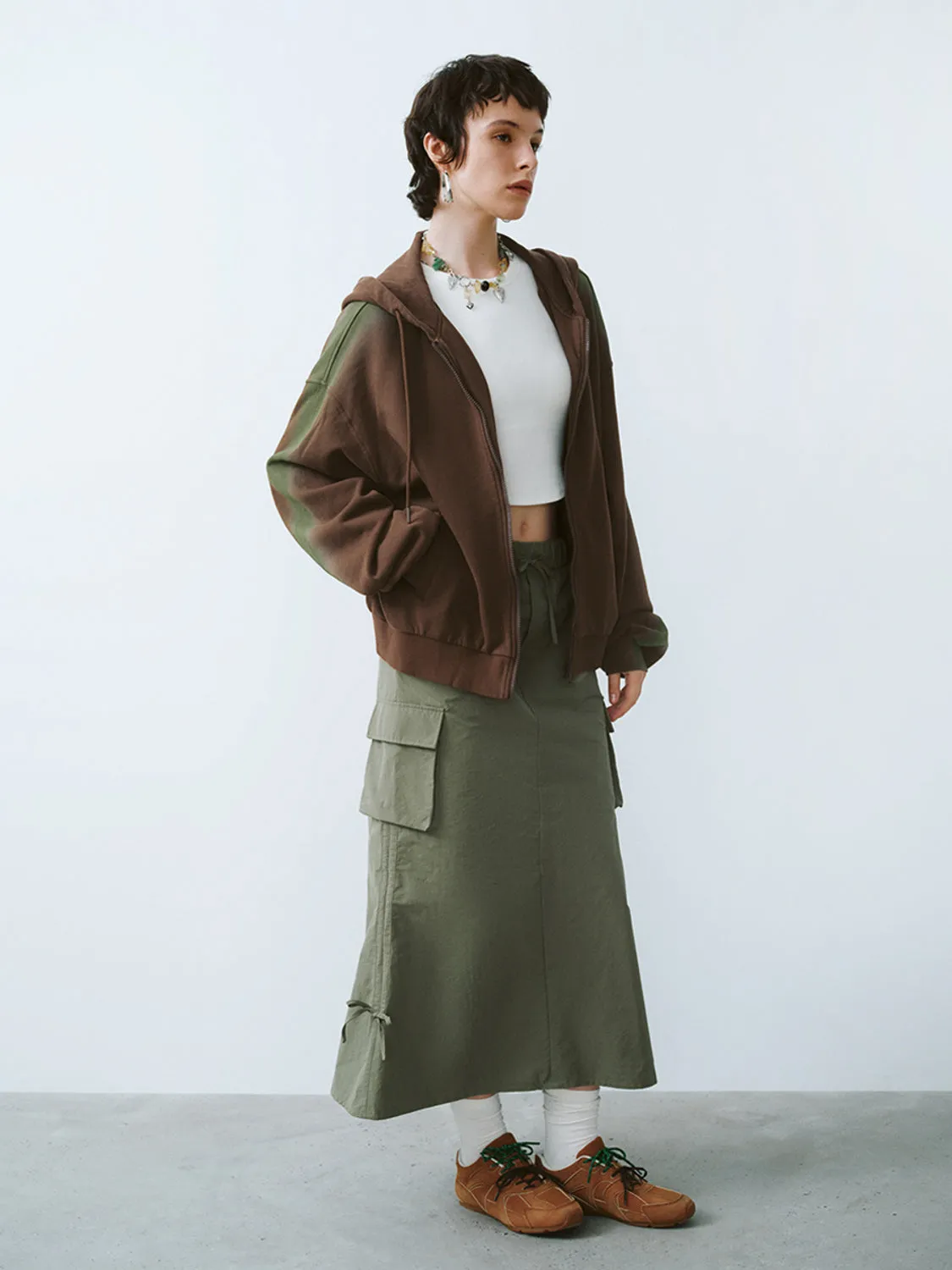 Hoodie Mid-Length Jackets