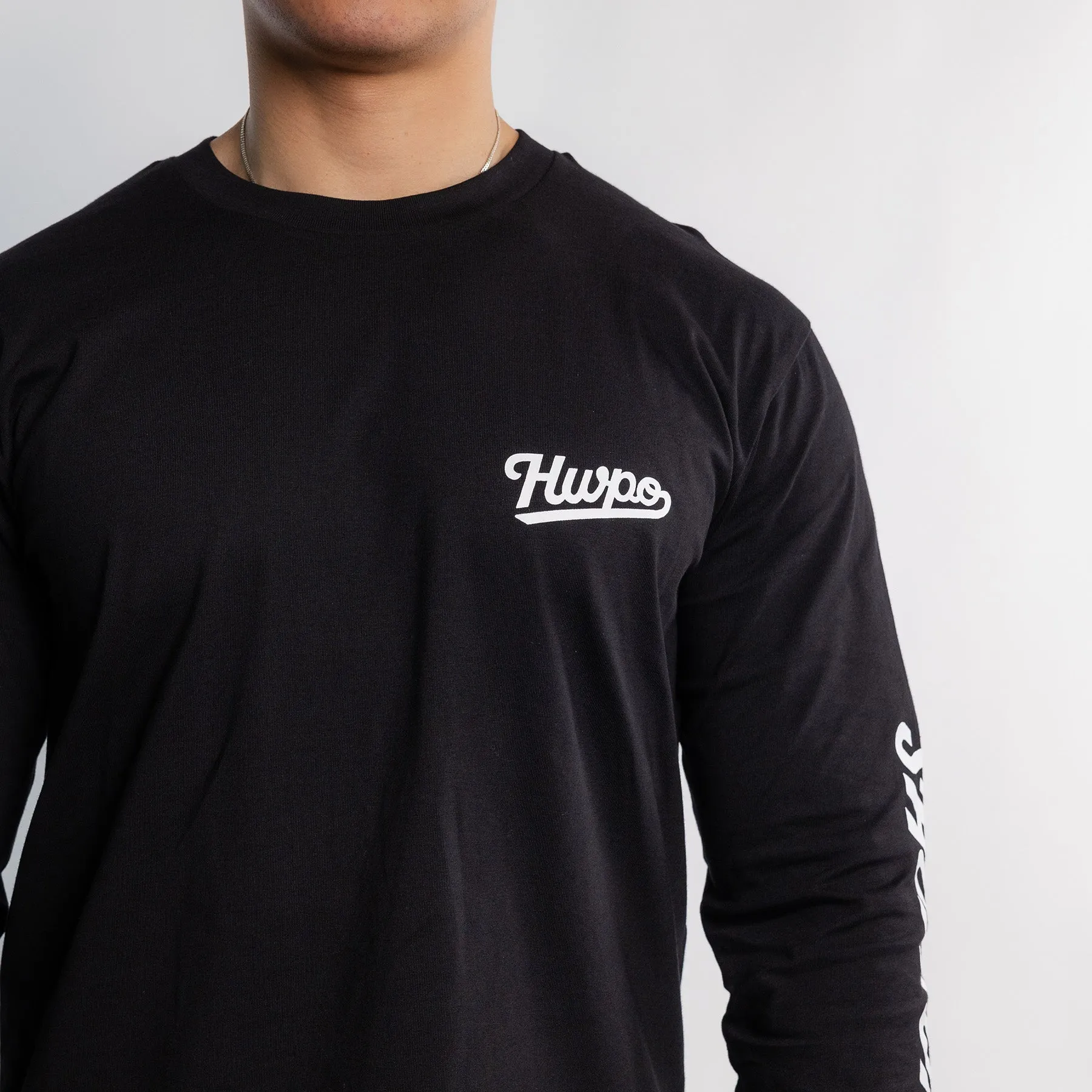 HWPO - CORE VALUES LONGSLEEVE - BLACK/WHITE
