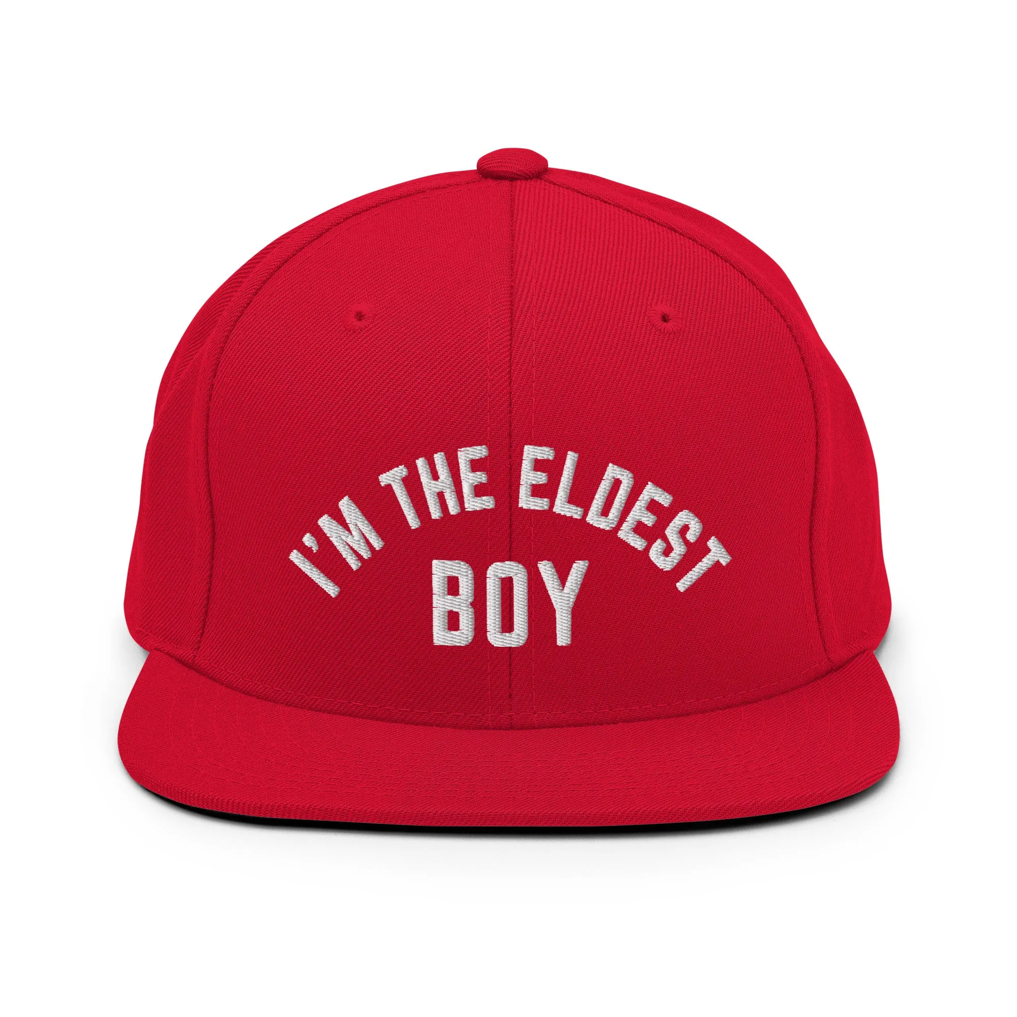 I Am the Eldest Boy Snapback Hat, Funny Embroidered Hat