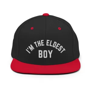 I Am the Eldest Boy Snapback Hat, Funny Embroidered Hat