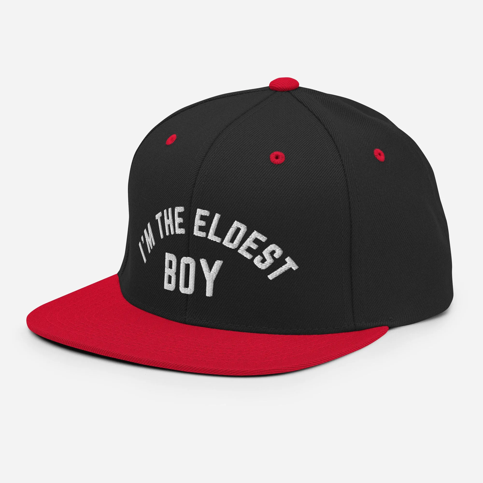 I Am the Eldest Boy Snapback Hat, Funny Embroidered Hat