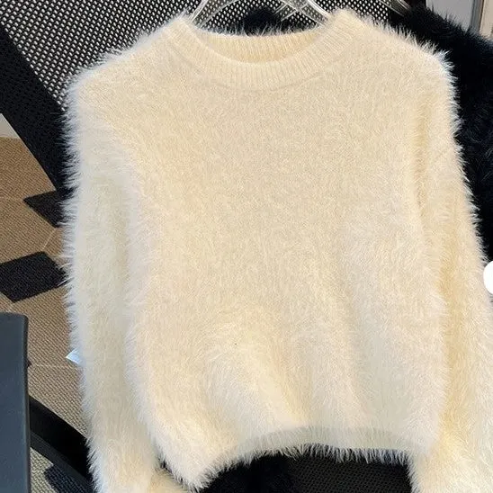 Idle Style Cropped Soft Sweater