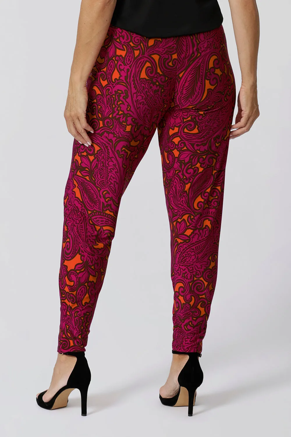 Indi Tall Pant in Bold Paisley