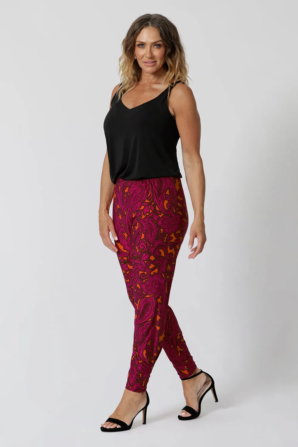 Indi Tall Pant in Bold Paisley