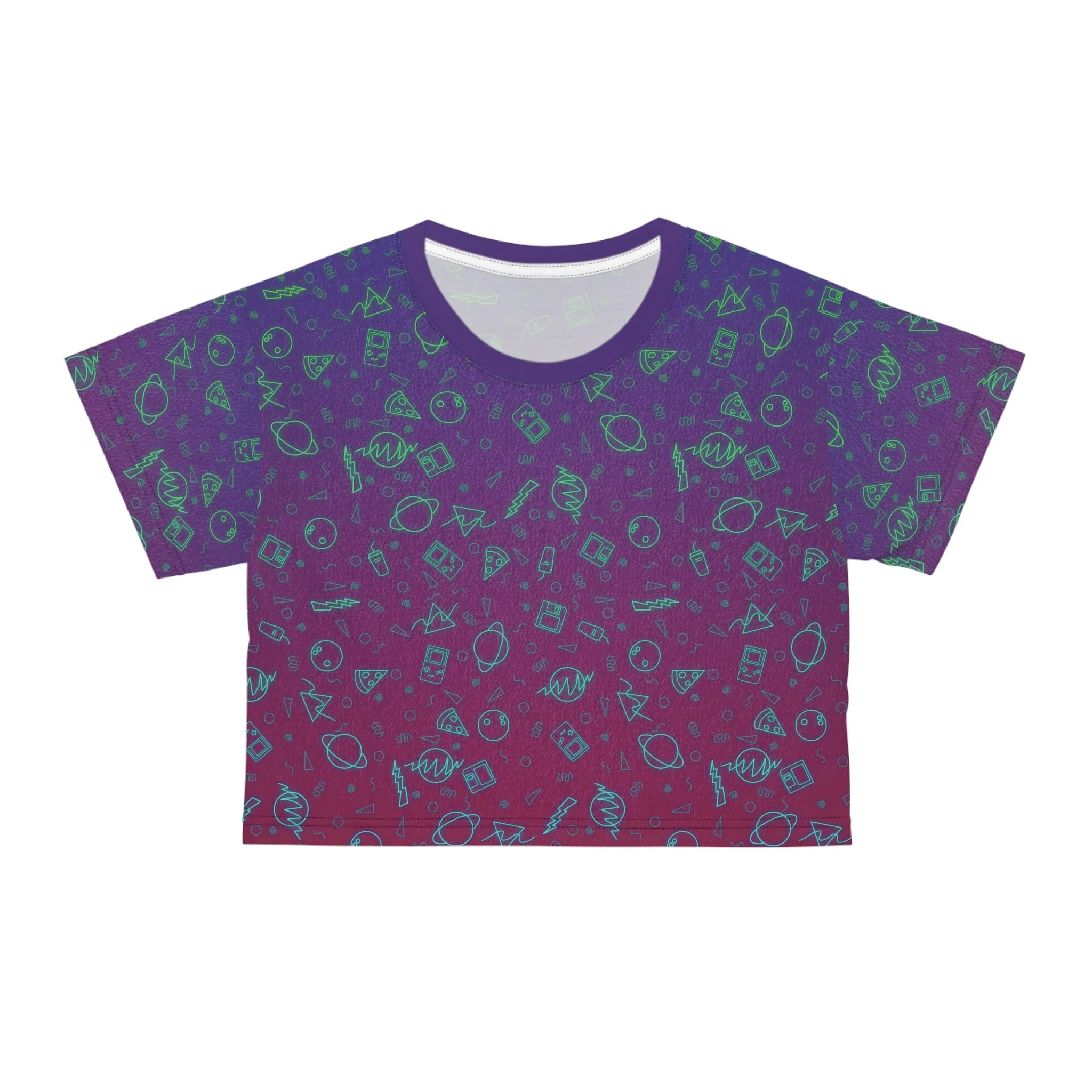 Insert Coin (Twilight) Crop Tee
