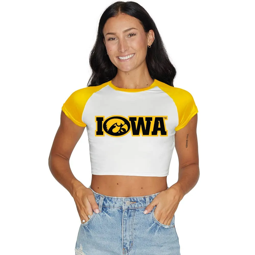 Iowa Hawkeyes Cropped Tee