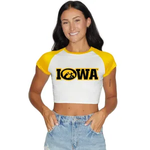 Iowa Hawkeyes Cropped Tee