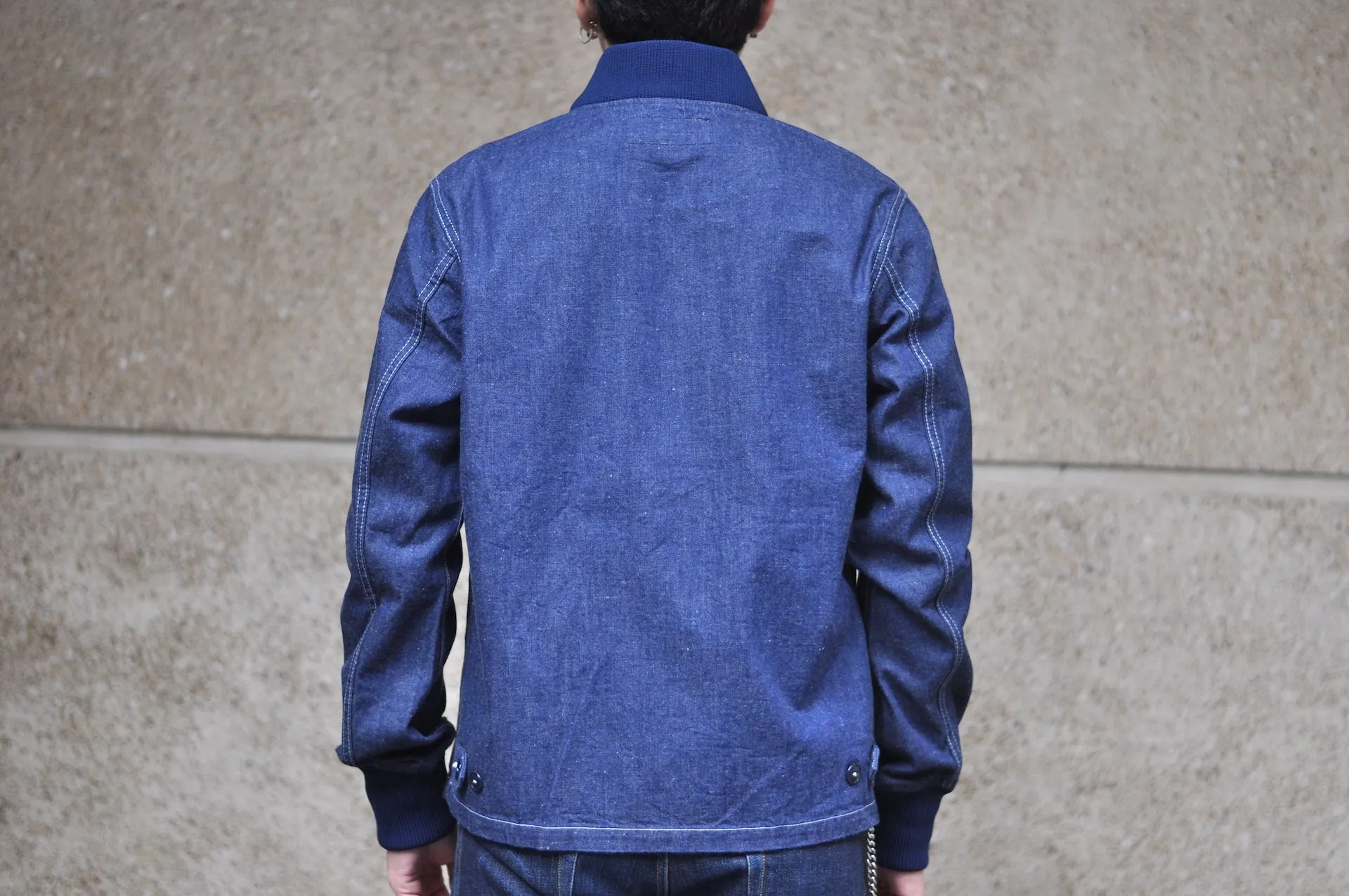 Iron Heart 10oz Indigo Dyed Nep Denim Windbreaker