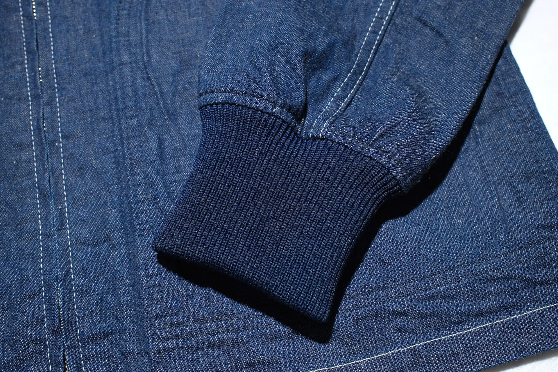 Iron Heart 10oz Indigo Dyed Nep Denim Windbreaker