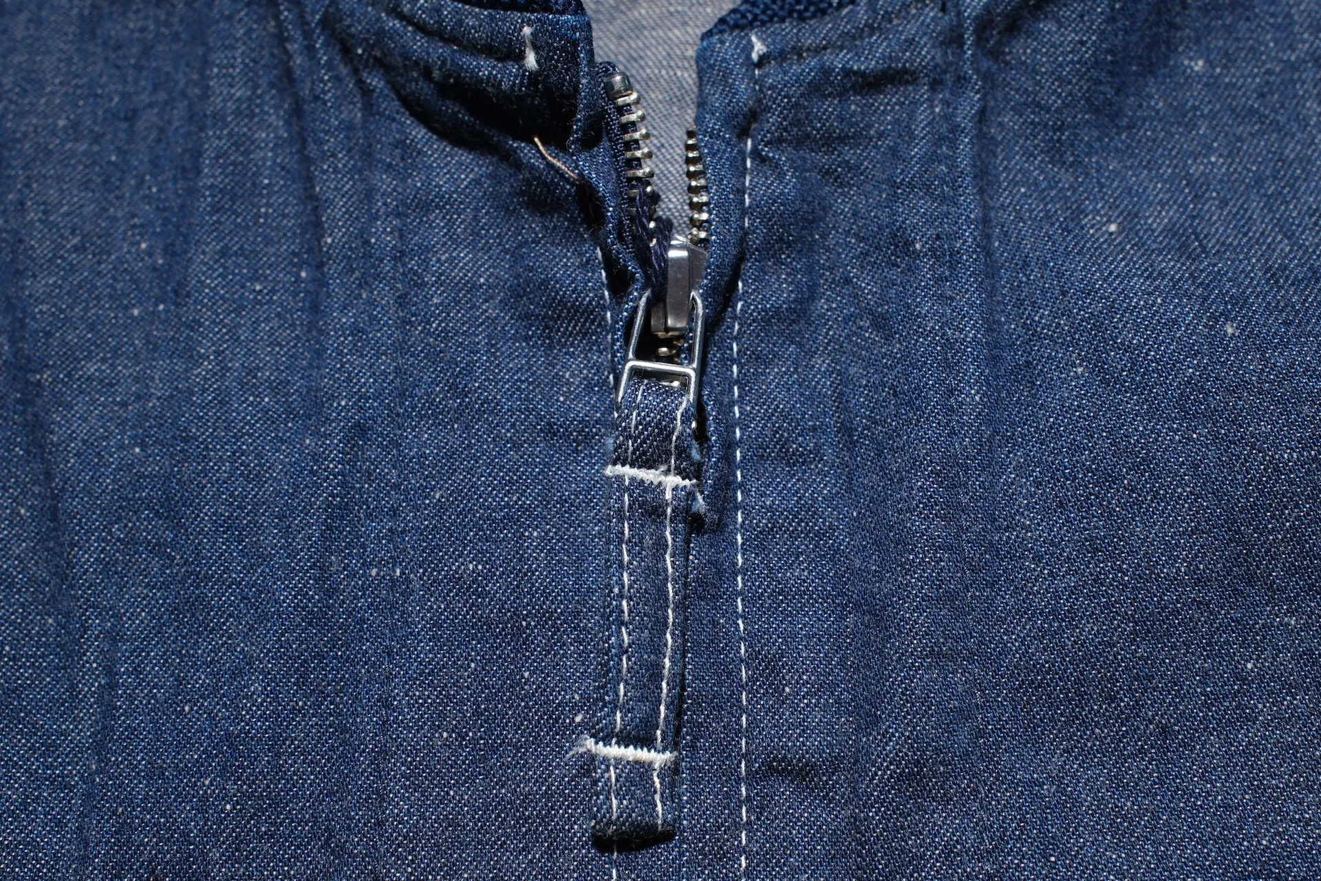 Iron Heart 10oz Indigo Dyed Nep Denim Windbreaker