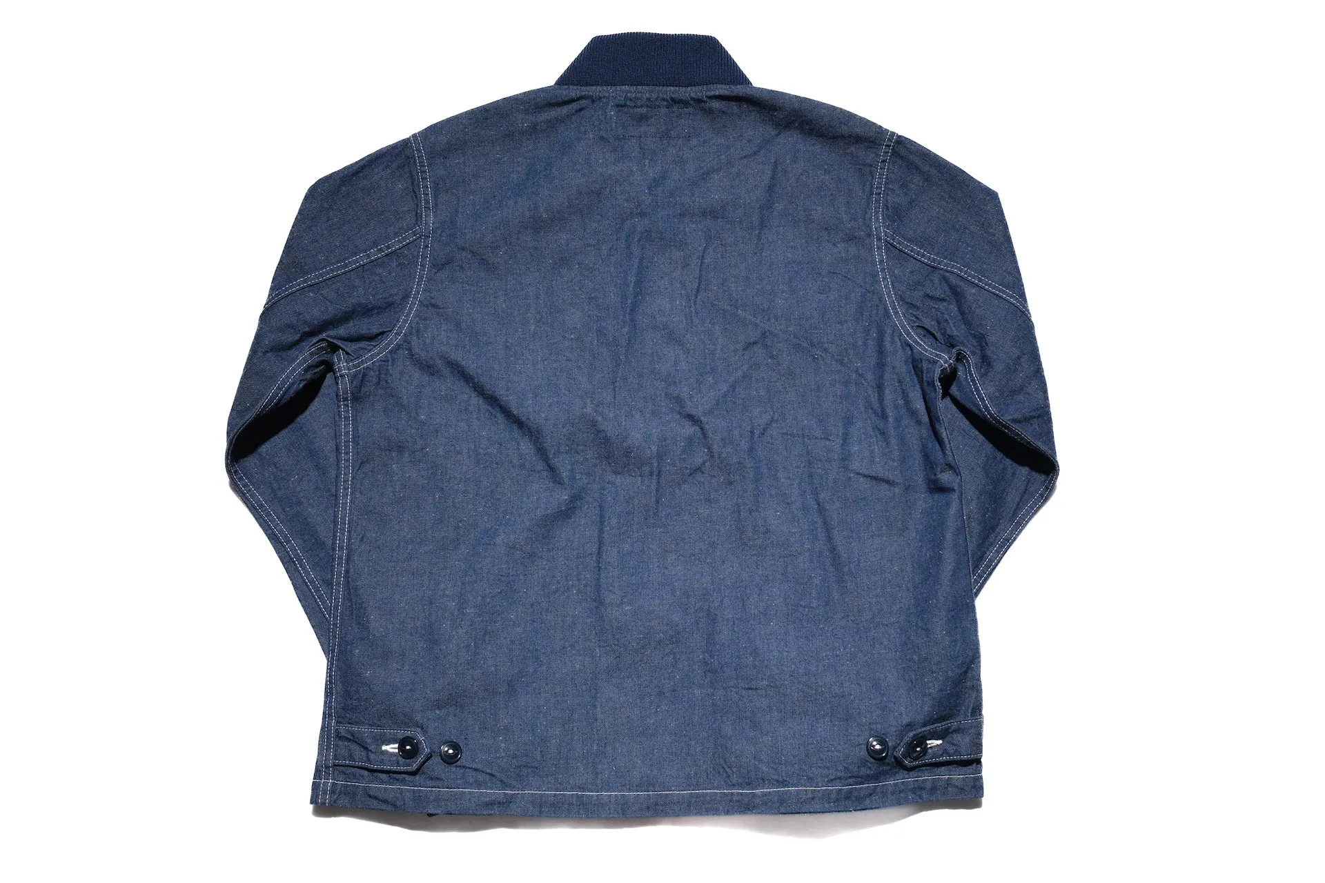 Iron Heart 10oz Indigo Dyed Nep Denim Windbreaker