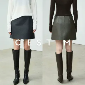 Italian Leather Skirt