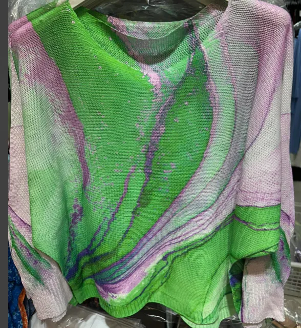 Italian Tie-dye Printed Sweater