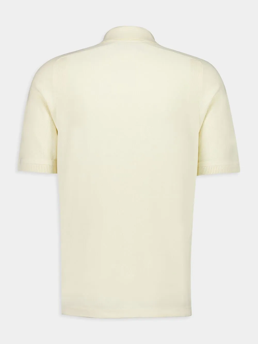 Ivory Organic Cotton Polo Shirt