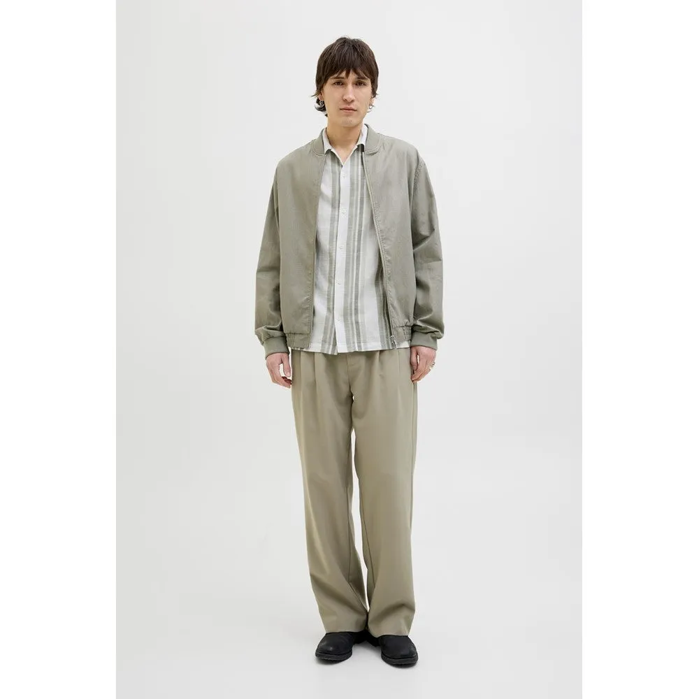 Jack & Jones Premium revere collar linen shirt