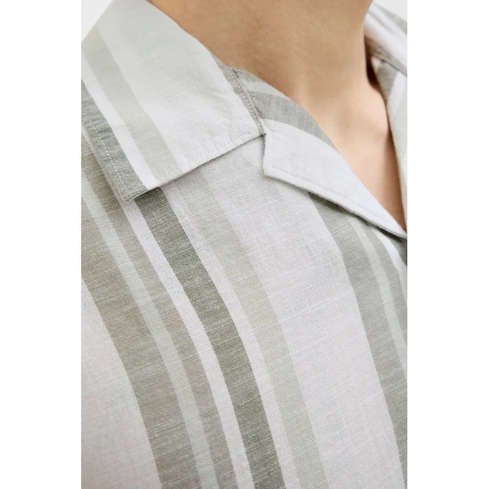 Jack & Jones Premium revere collar linen shirt