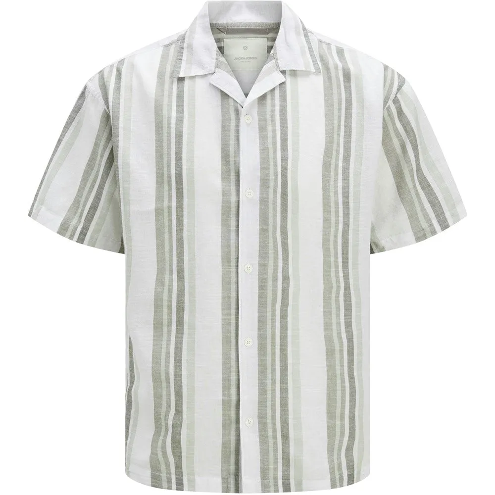 Jack & Jones Premium revere collar linen shirt