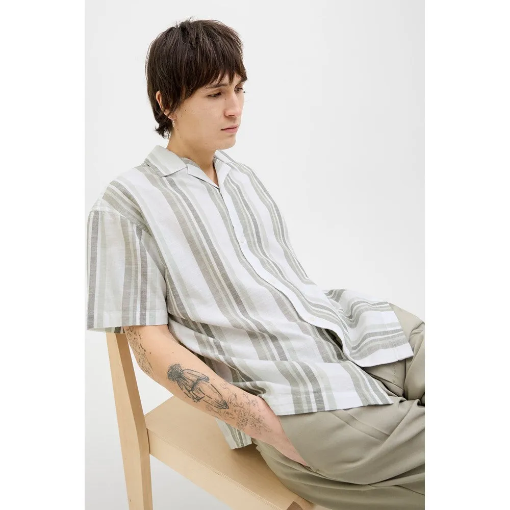 Jack & Jones Premium revere collar linen shirt