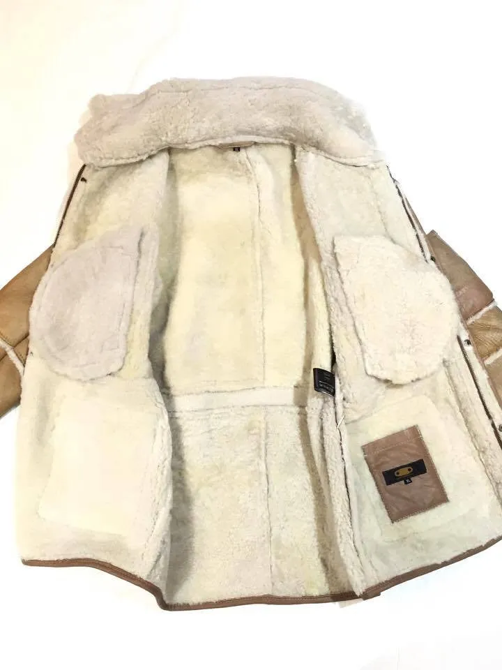 Jakewood - Brown & Cream Shearling With Hood