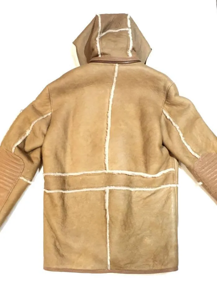 Jakewood - Brown & Cream Shearling With Hood