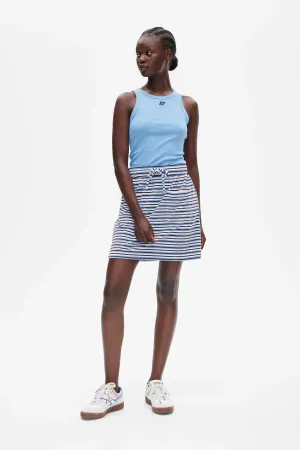 Javanna Skirt - Wedgewood Stripe