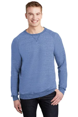 Jerzees  Snow Heather French Terry Raglan Crew 91M Royal