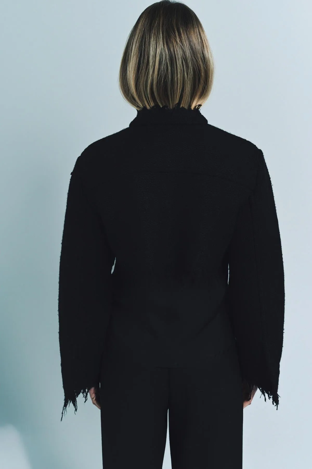 JIL SANDER | CROPPED FRAYED JACKET