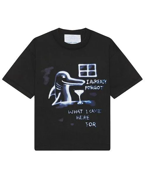 Jungles Jungles Already Forgot Reversible Tee Black