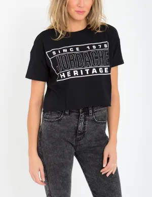 Kimberly Studded Crop Tee
