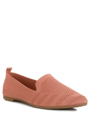 Knit Textile Solid Flats
