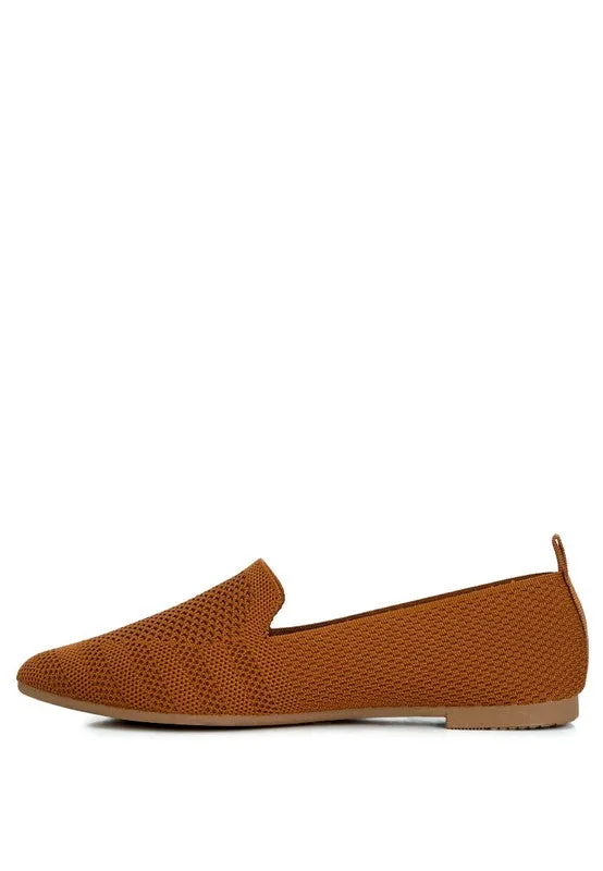 Knit Textile Solid Flats
