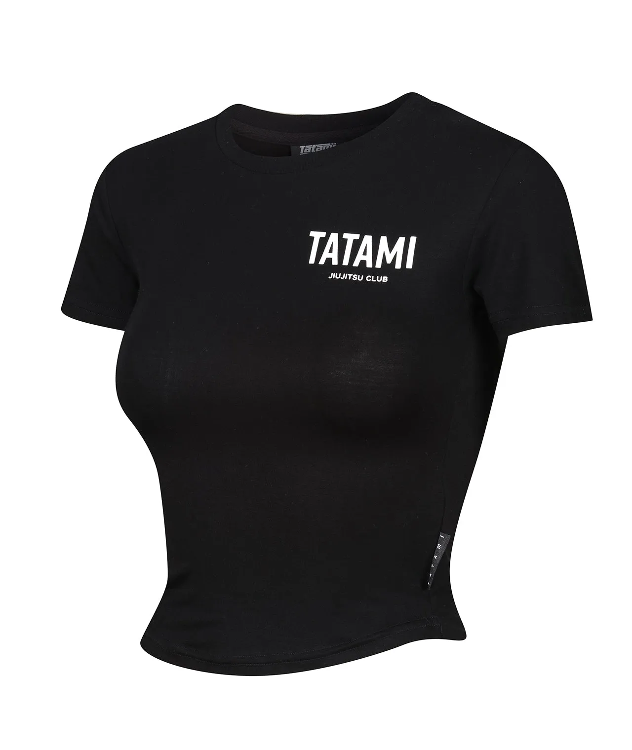 Ladies JJ Club Cropped T-Shirt - Black