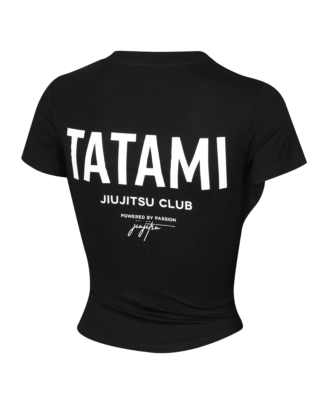 Ladies JJ Club Cropped T-Shirt - Black