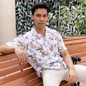 Leafy Printed Cuban Shirt