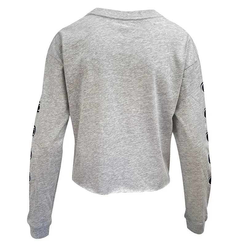 League Ladies Long Sleeve Cropped T-Shirt
