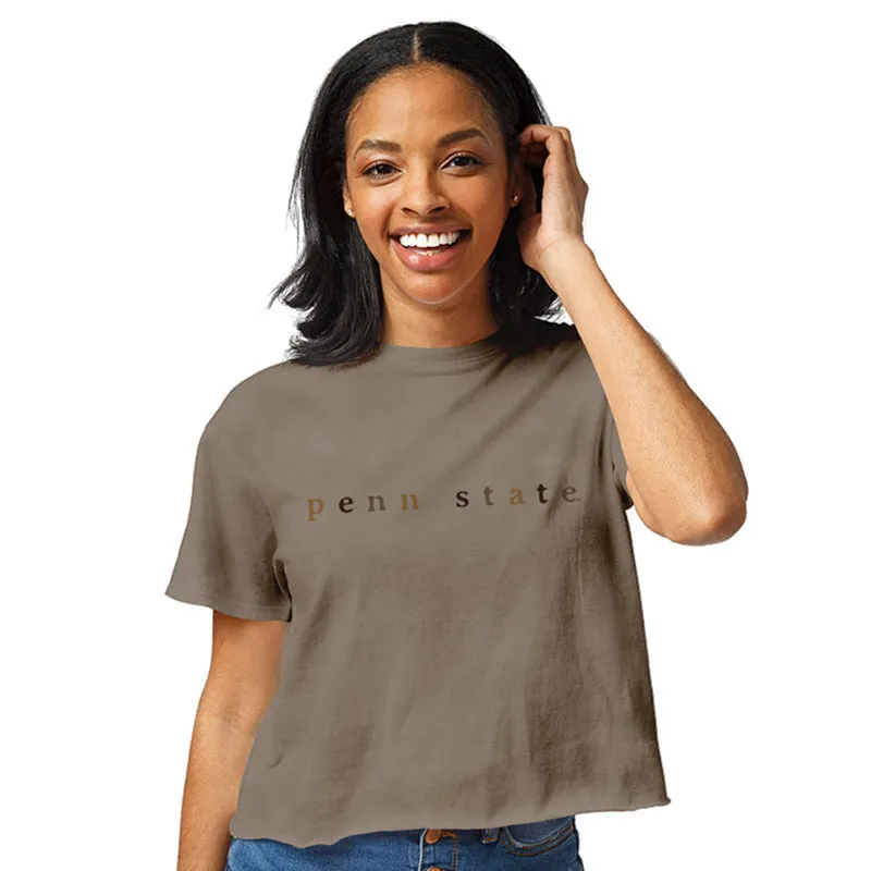 League Ladies Penn State Cropped T-Shirt