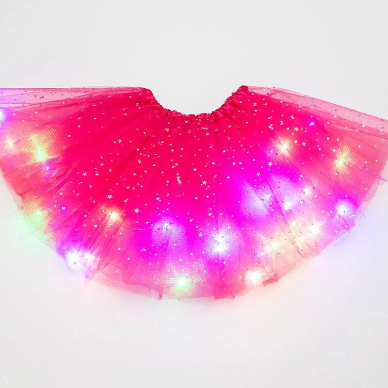 LED Glowing Light Adult Tutu Skirt