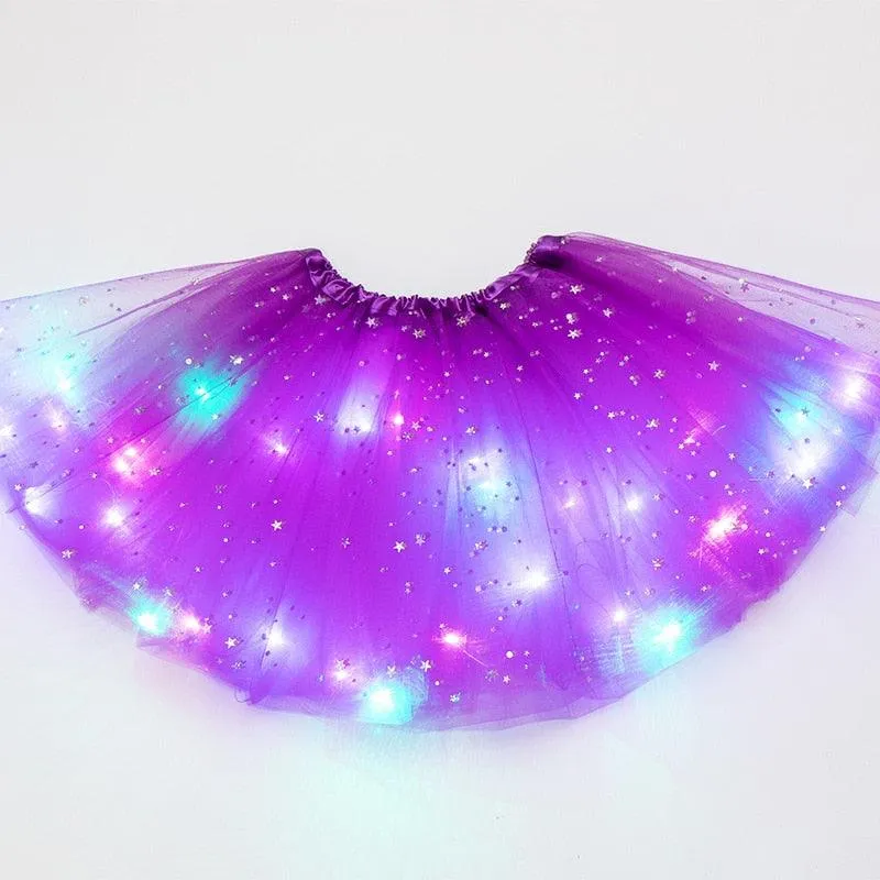 LED Glowing Light Adult Tutu Skirt