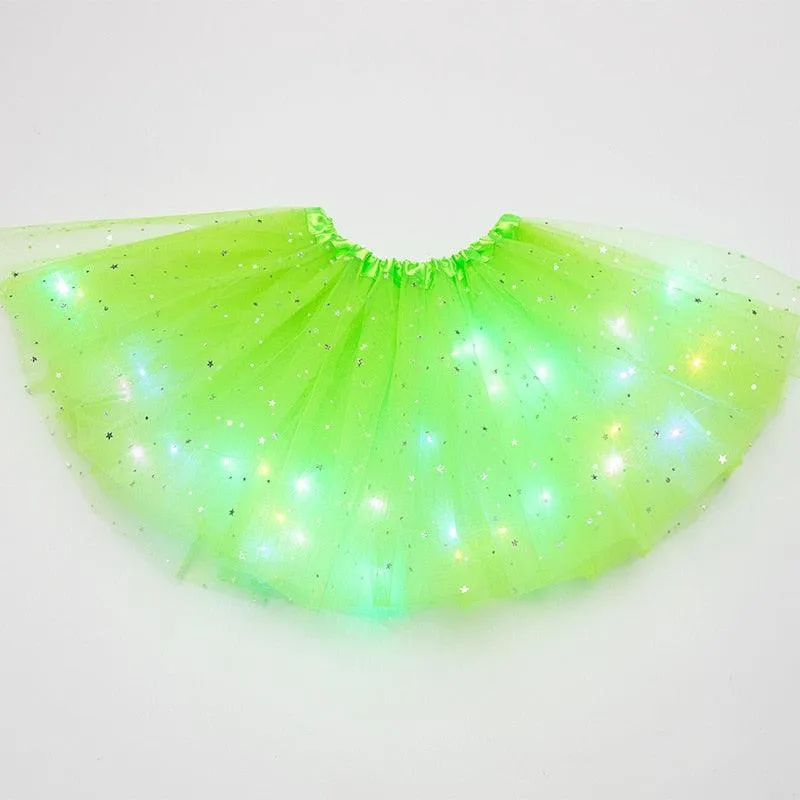 LED Glowing Light Adult Tutu Skirt