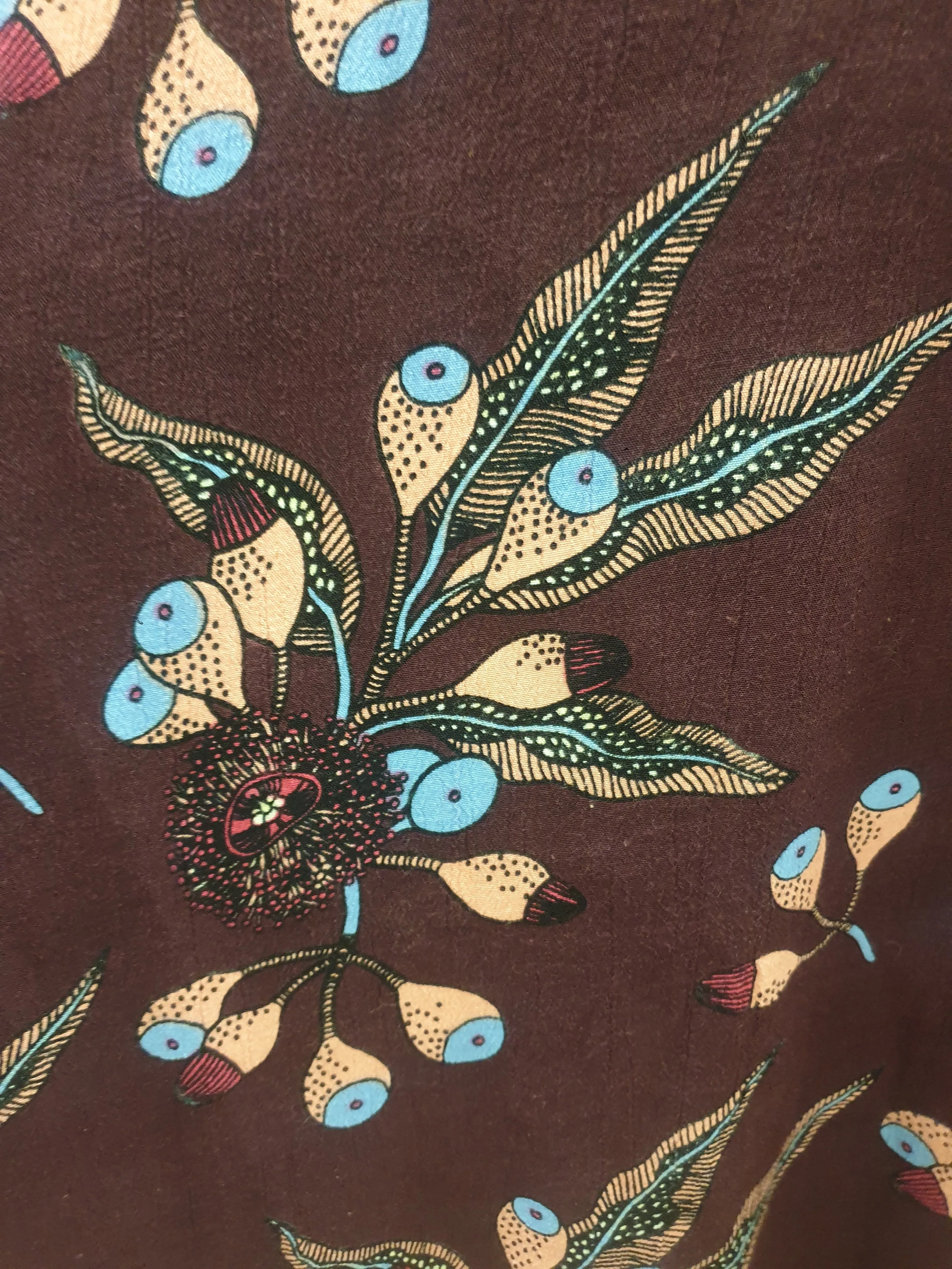 Leonard St red native Australian print top size 10