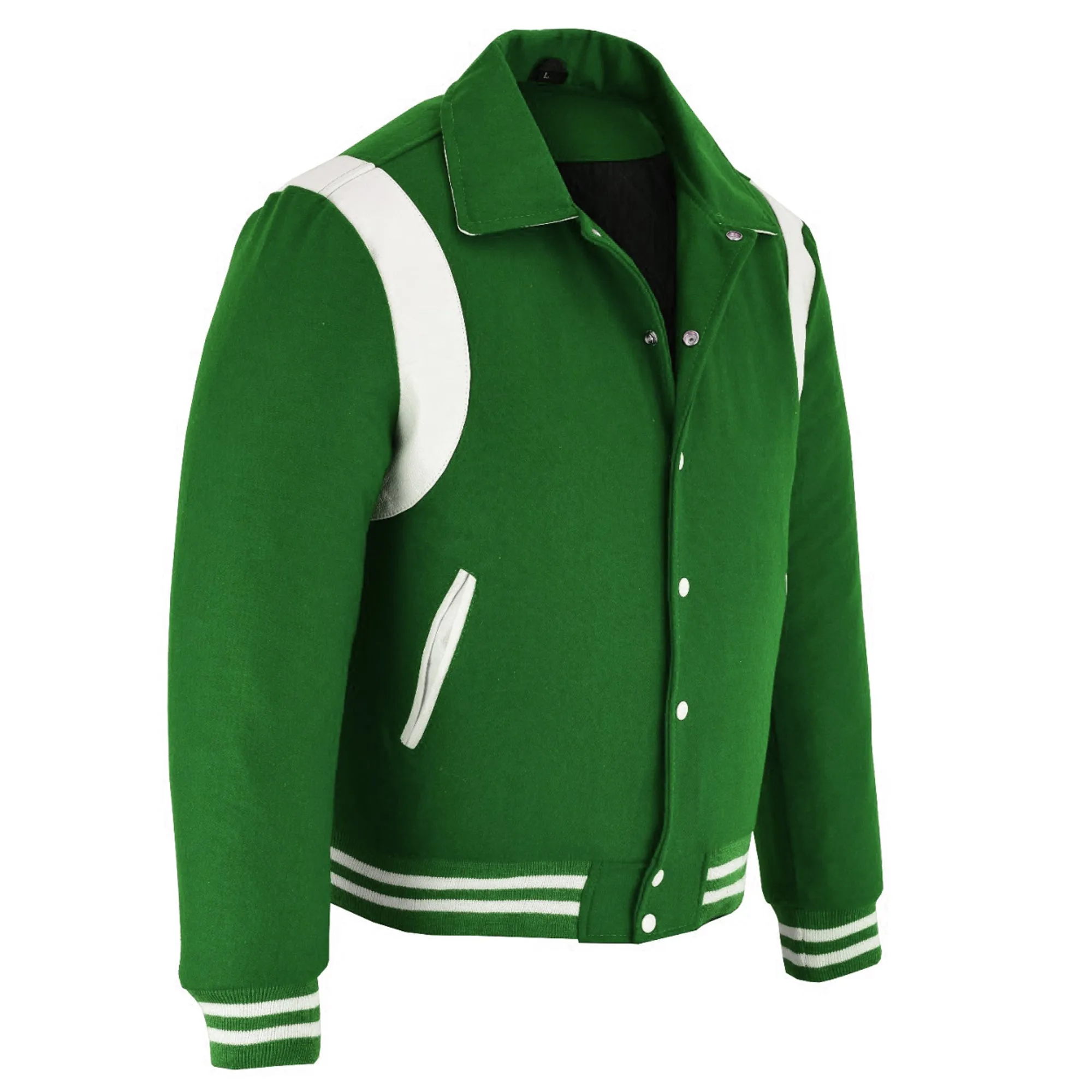 Letterman - Green White S/Strip