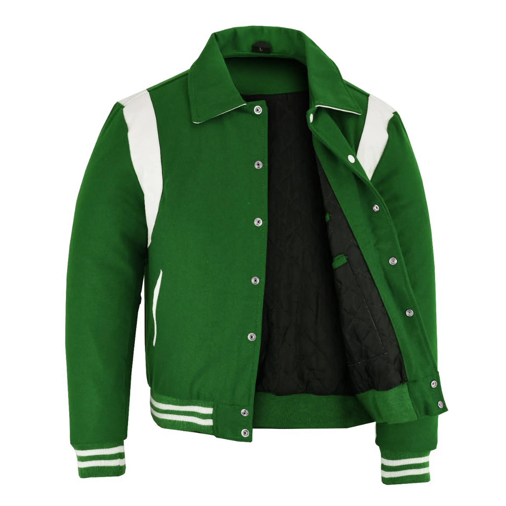 Letterman - Green White S/Strip